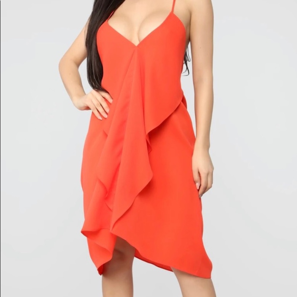 Coral dress